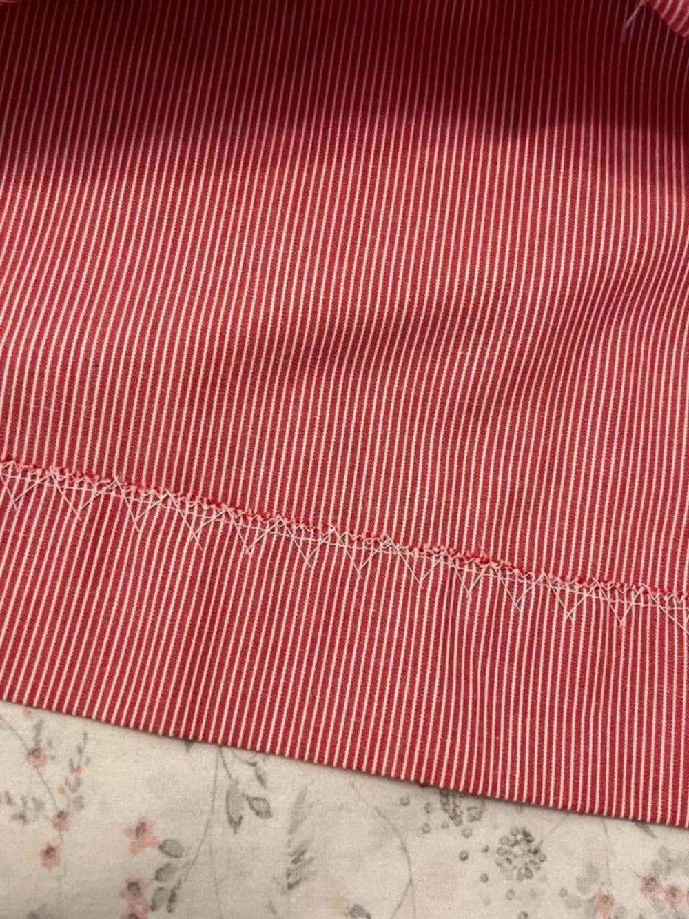 Vintage 50s Day Dress Drop Waist Sweetheart Neckline Lace Button Up Red Striped - Picture 5 of 8